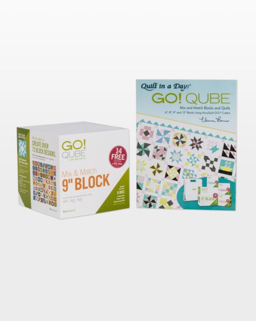 GO! Qube Mix & Match 9" Block (55777)-Accuquilt-Accuquilt-Maple Leaf Quilting Company Ltd.