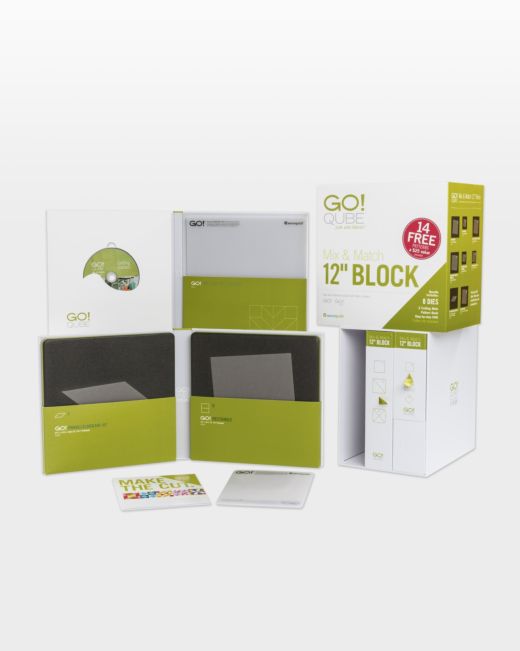 GO! Qube Mix & Match 12" Block (55778)-Accuquilt-Accuquilt-Maple Leaf Quilting Company Ltd.