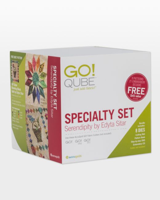 GO! Qube Serendipity by Edyta Sitar (55783)-Accuquilt-Accuquilt-Maple Leaf Quilting Company Ltd.