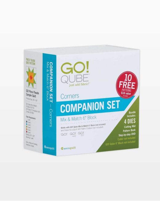 GO! Qube 6" Companion Set - Corners (55784)-Accuquilt-Accuquilt-Maple Leaf Quilting Company Ltd.