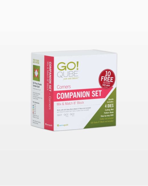 GO! Qube 8" Companion Set - Corners (55785)-Accuquilt-Accuquilt-Maple Leaf Quilting Company Ltd.