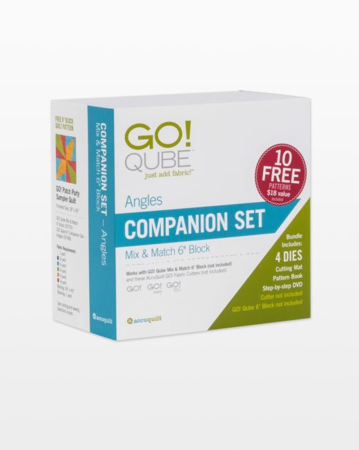 GO! Qube 6" Companion Set - Angles (55788)-Accuquilt-Accuquilt-Maple Leaf Quilting Company Ltd.