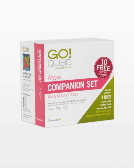 GO! Qube 8" Companion Set - Angles (55789)-Accuquilt-Accuquilt-Maple Leaf Quilting Company Ltd.