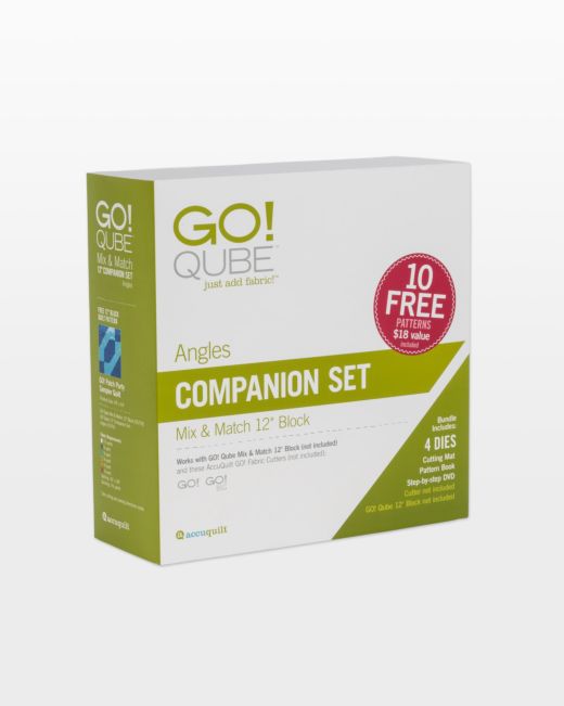 GO! Qube 12" Companion Angles (55791)-Accuquilt-Accuquilt-Maple Leaf Quilting Company Ltd.