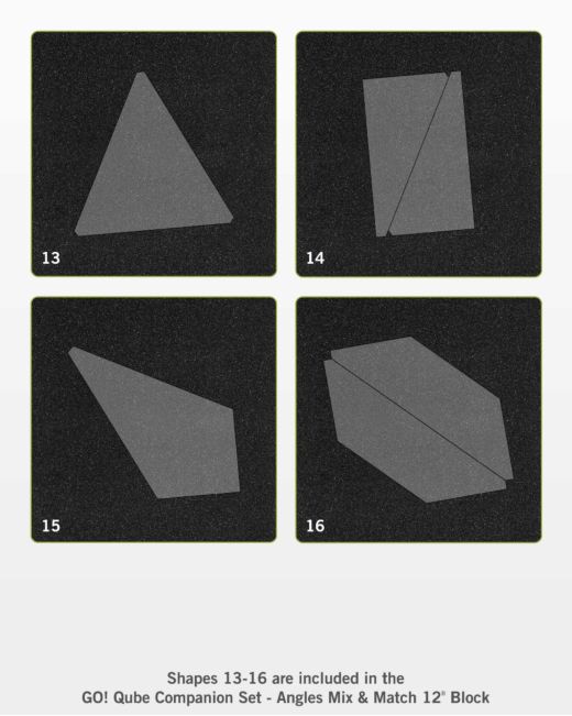 GO! Qube 12" Companion Angles (55791)-Accuquilt-Accuquilt-Maple Leaf Quilting Company Ltd.