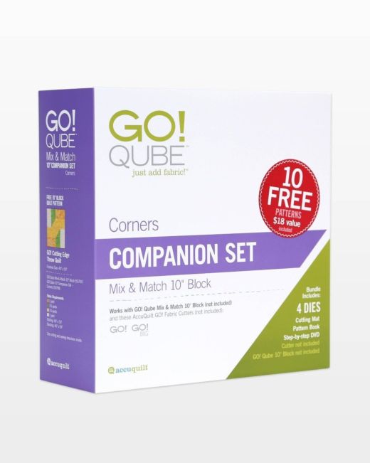 GO! Qube 10" Companion Set - Corners (55798)-Accuquilt-Accuquilt-Maple Leaf Quilting Company Ltd.