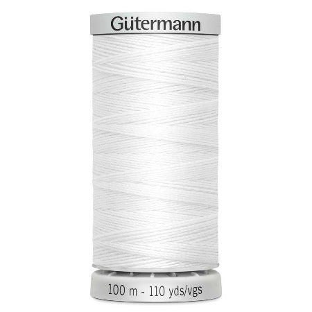 Gutermann Extra Strong Polyester All Purpose Thread 100m/110yds | White 800