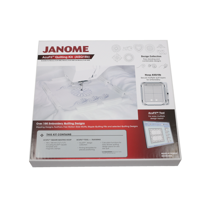 Janome AcuFil Quilting Hoop Kit ASQ18B - 864435000