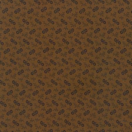 Flowers Brown 108" Cotton (AZUX2140216) – Sold in UNITS of ¼ metre