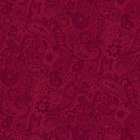 Red Paisley 108" Cotton (BLW24012-RR) Sold in UNITS of 1/4 Metre