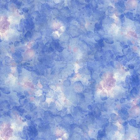Sky Solid-Ish Watercolor Texture 108" Cotton (CDX6100-SKY) - Sold in UNITS of ¼ metre
