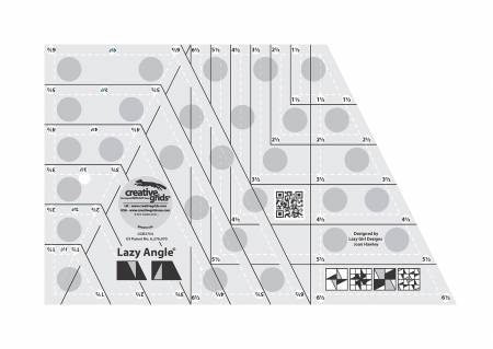 Creative Grids Lazy Angle Quilt Ruler (CGR3754)