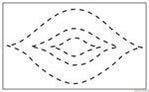 Stencil: Designs with Lines Marquise Series Stencil  (NA2410)