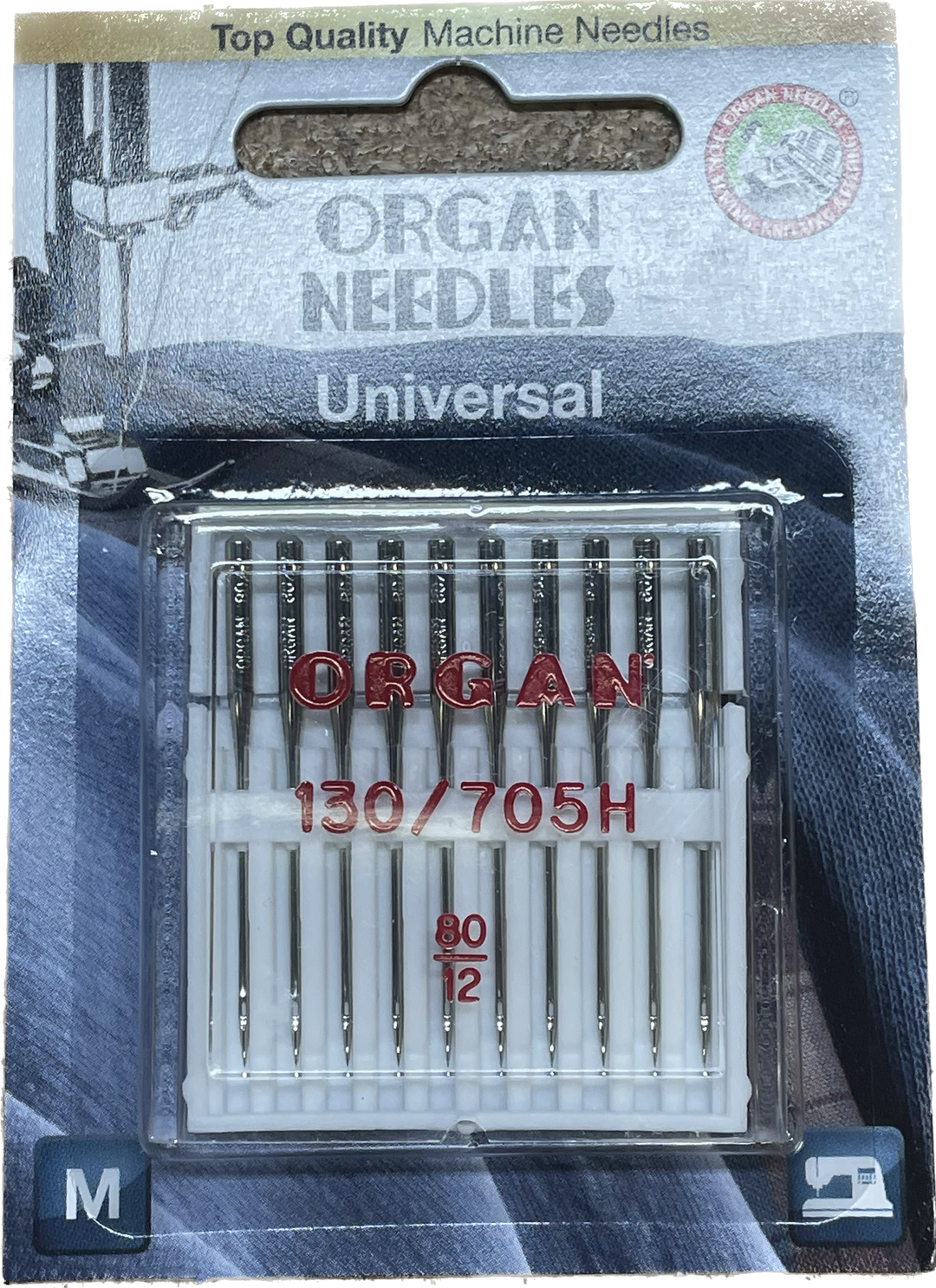 Organ Needles Universal Size 80/12 10 Pack