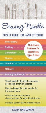SEWING NEEDLE POCKET GUIDE FOR HAND STITCHING by Laura Wasilowski