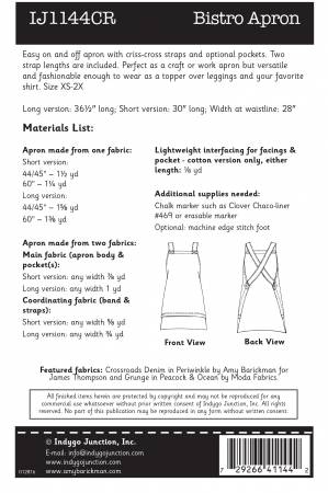 Bistro Apron  (IJ1144CR)