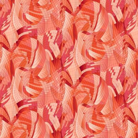 Matrix Wave Red Orange 108" Cotton (MATR4830-RO) – Sold in UNITS of ¼ metre