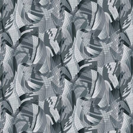 Matrix Wave Grey 108" Cotton (MATR4830-S) – Sold in UNITS of ¼ metre