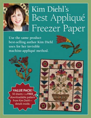 Kim Diehl's Best Applique Freezer Paper - 50 SHEETS (P157)