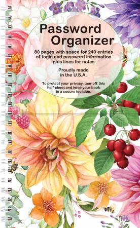 Password Book - Bright Floral (PWB07)