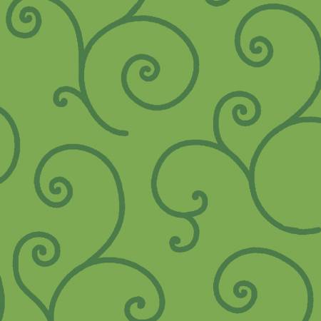 Green Scroll 108" Cotton (QB202M-GG) - Sold in UNITS of 1/4 metre