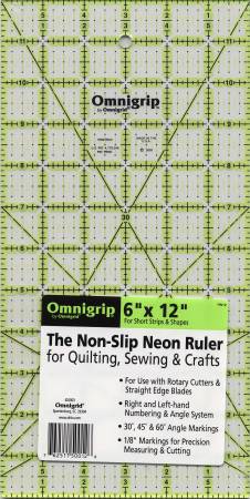 Omnigrid OmnigripNeon Ruler 6in x 12in (RN12)