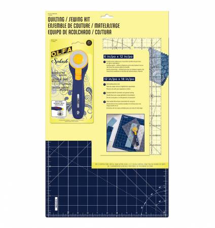 Quilting Sewing Kit - Rotary Cutter, Mat & Ruler