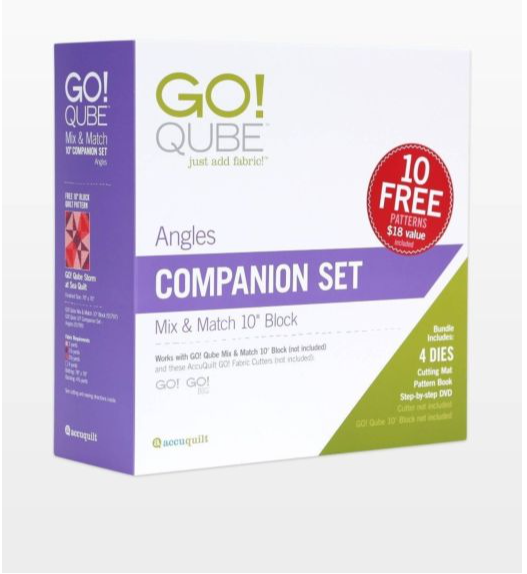 GO! Qube 10" Companion Set - Angles (55799)-Accuquilt-Accuquilt-Maple Leaf Quilting Company Ltd.