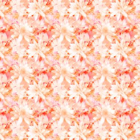 Orange Translucent Floral 108" Cotton (T1085028-JO) – Sold in UNITS of ¼ metre