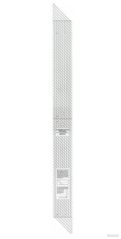 Bias Ruler 14in X 2.5in X .25in (TQM004D) - Maple Leaf Quilting Company Ltd.