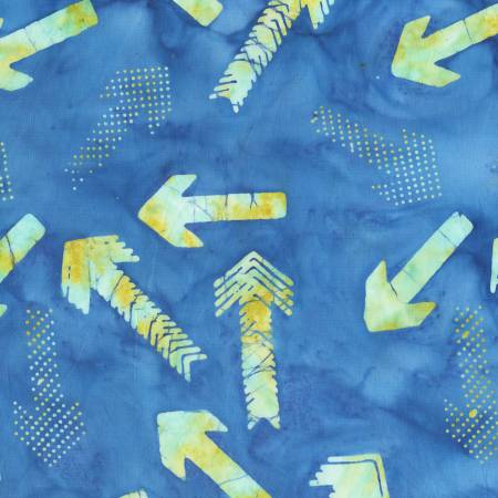 Blue Arrow Quilt Backs Modern 108" Batik (609Q - 2) - Sold in UNITS of 1/4 Metre - Maple Leaf Quilting Company Ltd.