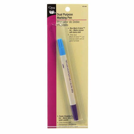 Blue & Purple Dual Purpose Marking Pen - Maple Leaf Quilting Company Ltd.