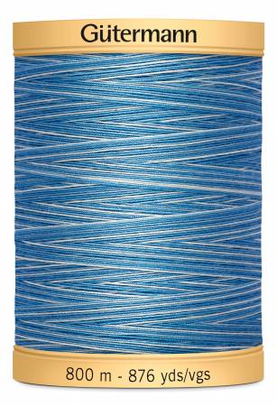 Gutermann Natural Cotton Thread 800m/875yds | Blue Awakening - 9981