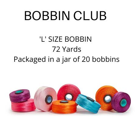 Bobbin Club | MAGNA - GLIDE DELIGHTS "L" (2 Jars of 20 'L' Size Bobbins) - Maple Leaf Quilting Company Ltd.
