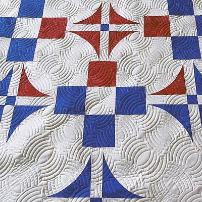 Bobbing For Apples - 12” Paper Pantograph - Maple Leaf Quilting Company Ltd.