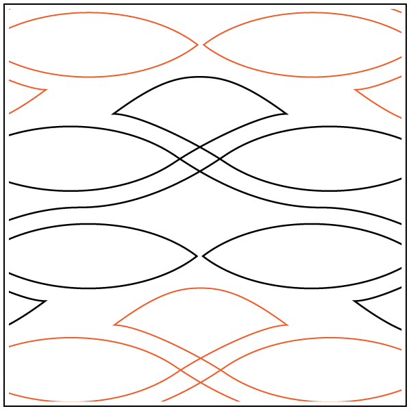 Celtic Sea – 6” Paper Pantograph - Maple Leaf Quilting Company Ltd.