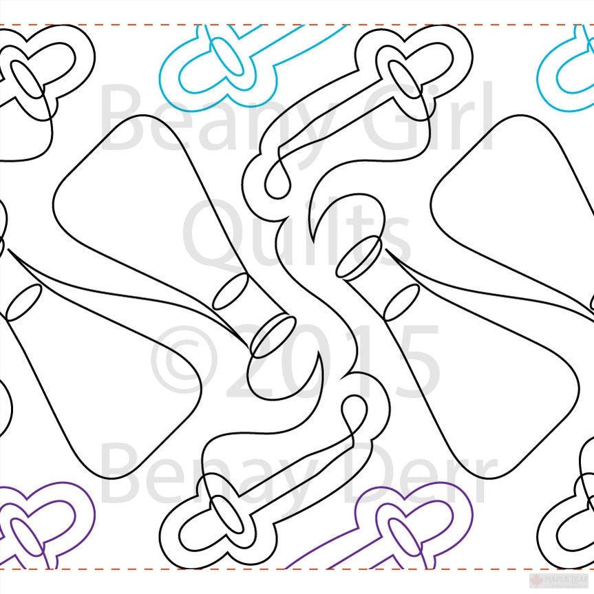 Chemistry Lab – 11” Paper Pantograph - Maple Leaf Quilting Company Ltd.