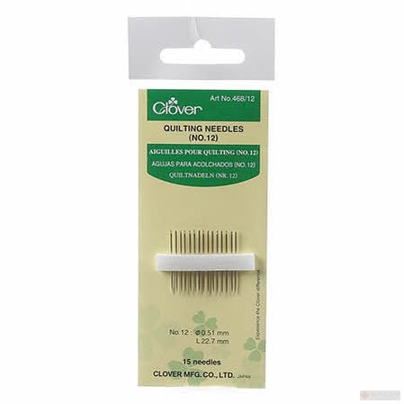 Clover Between/Quilting Needles Size 12 - Maple Leaf Quilting Company Ltd.
