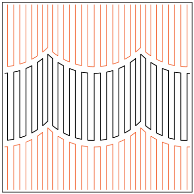 Corrugation #3 - 6.5” Paper Pantograph