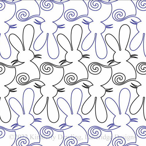 Cottontails – 12” Paper Pantograph - Maple Leaf Quilting Company Ltd.