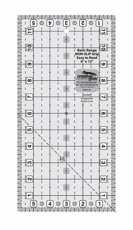 Creative Grids Basic Range 6in x 12in Rectangle Quilt Ruler - Maple Leaf Quilting Company Ltd.