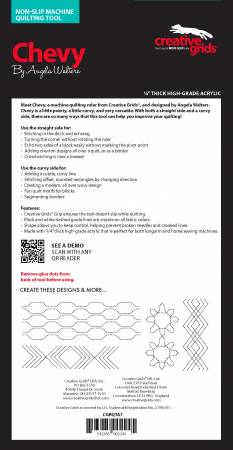 Creative Grids Machine Quilting Tool - Chevy (CGRQTA7) - Maple Leaf Quilting Company Ltd.
