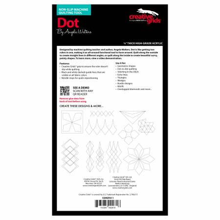 Creative Grids Machine Quilting Tool - Dot (CGRQTA11) - Maple Leaf Quilting Company Ltd.