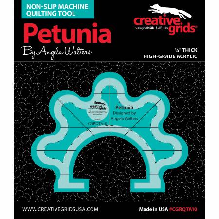 Creative Grids Machine Quilting Tool - Petunia (CGRQTA10) - Maple Leaf Quilting Company Ltd.