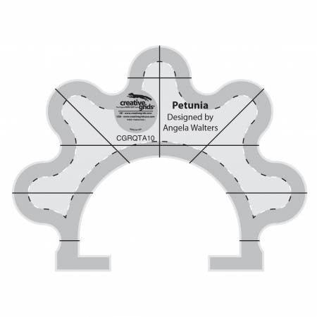 Creative Grids Machine Quilting Tool - Petunia (CGRQTA10) - Maple Leaf Quilting Company Ltd.