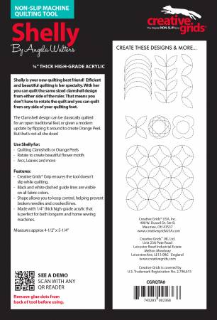 Creative Grids Machine Quilting Tool Shelly (CGRQTA8) - Maple Leaf Quilting Company Ltd.