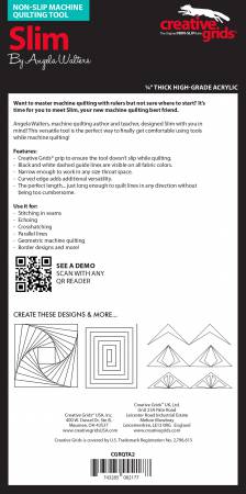 Creative Grids Machine Quilting Tool - Slim (CGRQTA2) - Maple Leaf Quilting Company Ltd.