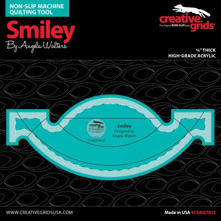 Creative Grids Machine Quilting Tool - Smiley (CGRQTA12) - Maple Leaf Quilting Company Ltd.