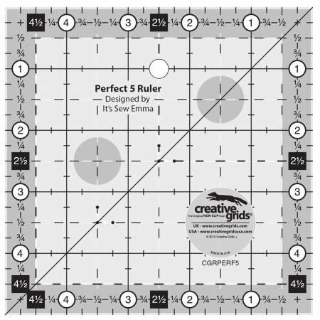Creative Grids Perfect 5 Ruler - Maple Leaf Quilting Company Ltd.