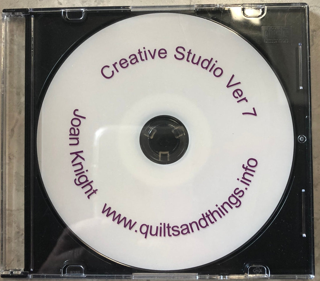 Creative Studio Ver. 7 - Instructional DVD by Joan Knight (Sept. 2017) - Maple Leaf Quilting Company Ltd.